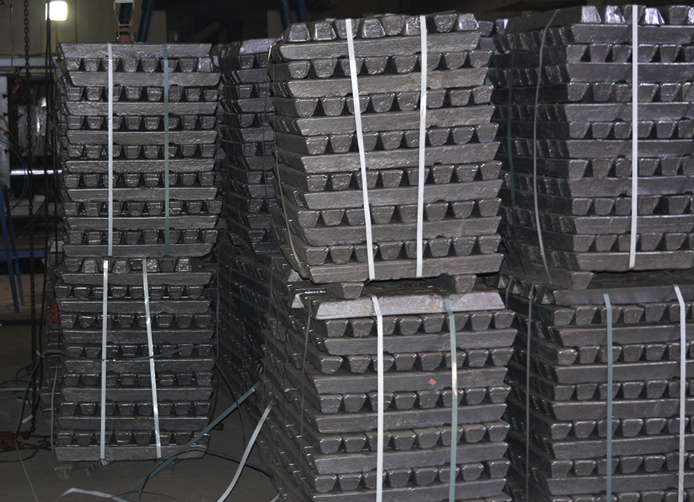 Aluminum Ingots Stack
